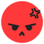 TikTok [angry] emoji - This TikTok emoji expresses frustration, anger, or strong disapproval