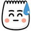 TikTok [awkward] emoji - This TikTok emoji shows awkwardness, discomfort, or social anxiety