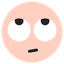 TikTok [facewithrollingeyes] emoji - This TikTok emoji expresses annoyance, sarcasm, or being unimpressed