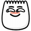 TikTok [hehe] emoji - This TikTok emoji expresses playful laughter or mischievous giggling