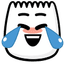 TikTok [laugh] emoji - This TikTok emoji shows genuine laughter and amusement