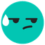TikTok [speechless] emoji - This TikTok emoji expresses being speechless or at a loss for words