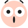 TikTok [surprised] emoji - Shocked face emoji