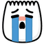 TikTok [tears] emoji - This TikTok emoji expresses crying or emotional tears