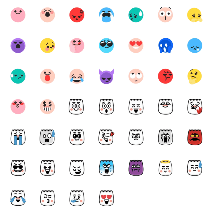 Complete collection of 46 hidden TikTok emojis with meanings and codes - [happy] [loveface] [smile] [angry] [cry] [surprised] [cool] [excited] and more